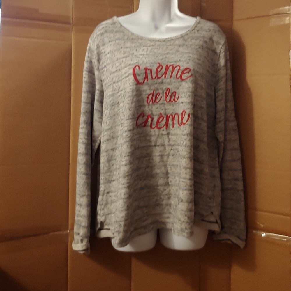 Women's Faded Glory Gray Shirt, XL